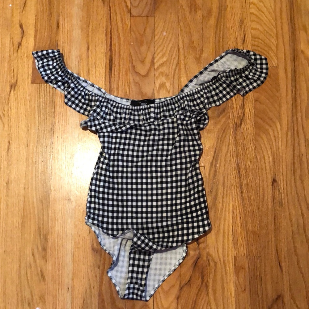 Forever 21 Checkered Body Suit